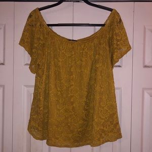 Charlotte Russe floral lace blouse